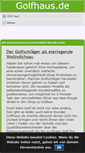 Mobile Screenshot of golfhaus.de